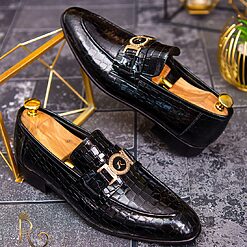 Pantofi Loafers din piele naturala lacuita colectia Reginald 2023 P1147 3