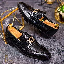 Pantofi Loafers din piele naturala lacuita colectia Reginald 2023 P1147 4