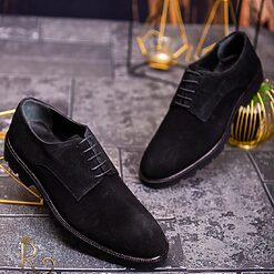 negri din piele intoarsa - P1721-Pantofi