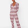 Pijama dama multicolora Lucia-Pijamale dama-Pijamale dama