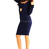 Rochie bleumarin dama 1040-Haine dama