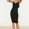 Rochie midi Words neagra-Rochii midi-Rochii midi
