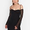 Rochie scurta neagra Jezabell-Rochii de ocazie-Rochii scurte