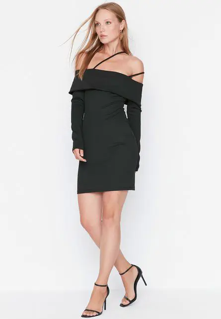Rochie scurta neagra Salsa-Rochii de ocazie-Rochii scurte