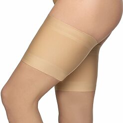 Set 2 jartiere cu silicon pentru preventia iritatiei Annes Satin Thigh-LENJERIE