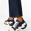 Tenisi cu platformă navy Michelle-Tenisi Dama-Sneakers dama