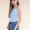 Top dama Gratiela Albastra-Bluze Dama-Bluze Dama