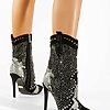 Botine stiletto negre Liberty-Botine cu toc-Botine cu toc