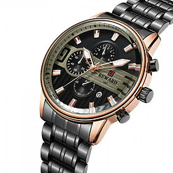 Ceas barbatesc Reward CS1242 otel inoxidabil negru 3