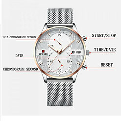 Ceas barbatesc Reward CS1247 otel inoxidabil argintiu 3