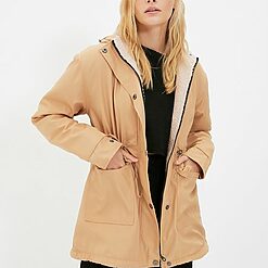 Geaca Parka dama camel Majestic-Geci Dama-Geci Dama