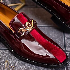 Pantofi Loafers barbatesti bordeaux piele lacuitacatifea P1734 4