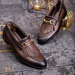 Pantofi Loafers barbatesti maro piele naturala P1757 4