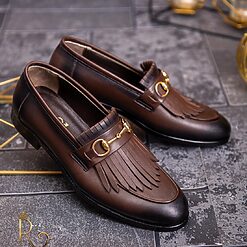 Pantofi Loafers barbatesti maro piele naturala P1757 5