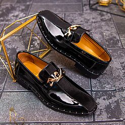 Pantofi Loafers barbatesti negri piele naturala P1736 5