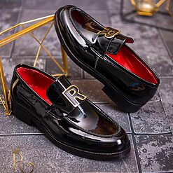 Pantofi Loafers barbatesti negri piele naturala P1738 5