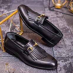 Pantofi Loafers barbatesti negri piele naturala P1762 4