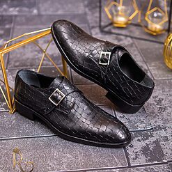 Pantofi Loafers barbatesti negri piele naturala croc P1742 4