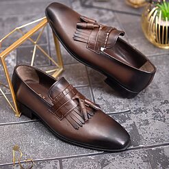 Pantofi Lofers barbatesti maro piele naturala P1747 4