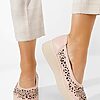 Pantofi casual cu platformă Ulna roz-Pantofi dama casual-Balerini cu platforma