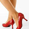 Pantofi cu toc eleganti Colie rosii-Pantofi cu toc-Pantofi cu toc