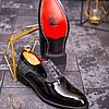 Pantofi de barbati negri lacuiti cu siret