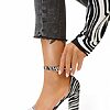 Sandale cu toc gros zebra Pardias-Sandale cu toc gros-Sandale cu toc inalt