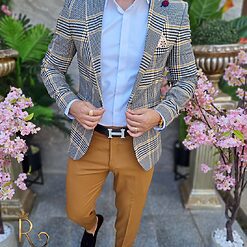 Tinuta 4 piese Sacou Pantalon Camasa Pantofi TN005 5