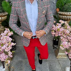 Tinuta 4 piese Sacou Pantalon Camasa Pantofi TN006 7