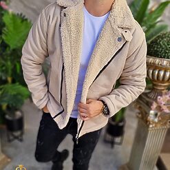 Cojoc gros BEJ interior imblanit slim fit CJ006 3