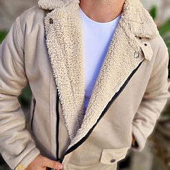 Cojoc gros BEJ interior imblanit slim fit CJ006 4