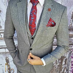 Vesta si Pantalon slim-fit- C2033-Costume