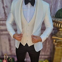 Pantalon si Papion negre - C3703-Costume