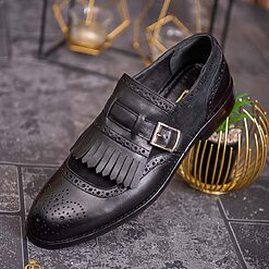 Pantofi Loafers cu catarama