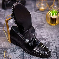 Pantofi Loafers de barbati negri