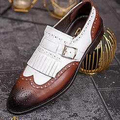 Pantofi Loafers maroivoire cu catarama piele naturala P1795 4