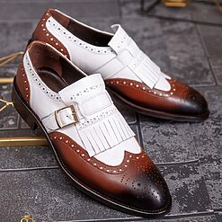 Pantofi Loafers maroivoire cu catarama piele naturala P1795 5