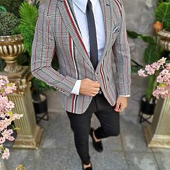 Tinuta 6 piese Sacou Pantalon Camasa Pantofi Curea Cravata TN033 2