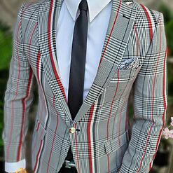 Tinuta 6 piese Sacou Pantalon Camasa Pantofi Curea Cravata TN033 5