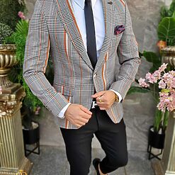 Tinuta 6 piese Sacou Pantalon Camasa Pantofi Curea Cravata TN034 4