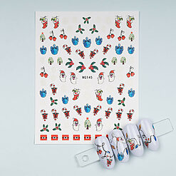 model WG145-Nail Art > Ornamente Unghii Craciun