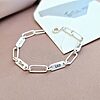 Bratara TOTUL MEU - 4 placute personalizate si lant din zale mari - Argint 925-Toate >> Argint 925 >> Bratari Argint >> Noutati