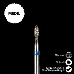 Capat Freza Diamant LUXORISE Conica duritate medie GS06 1