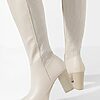 Cizme cu toc gros Astralis bej-Cizme cu toc-Cizme cu toc