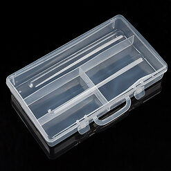 Cutie Manichiura Compartimentata Nail Art SensoPRO Milano 4 Sloturi Clear 2