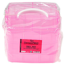 Cutie Manichiura Compartimentata pe 3 Niveluri cu Sertare si Maner SensoPRO Milano 3