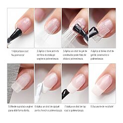 Extensii unghii fibra de sticla constructie unghii 3