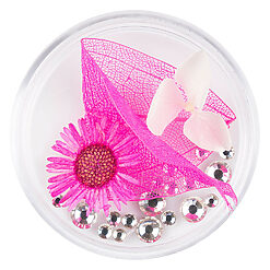 Flori Uscate Unghii LUXORISE cu cristale - Floral Fairytale #22-Nail Art > Flori Naturale Uscate