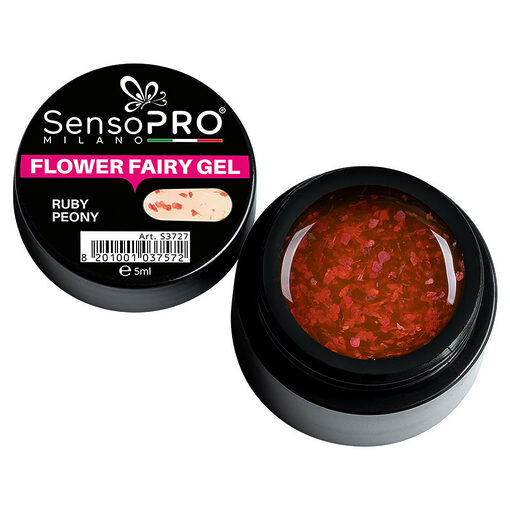 Flower Fairy Gel UV SensoPRO Milano - Ruby Peony 5ml-Geluri UV > Flower Fairy Gel