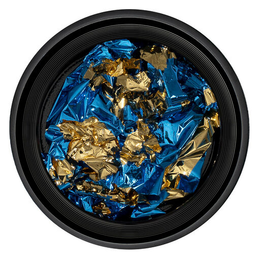 Foita Unghii LUXORISE - Unique Blue & Gold #04-Nail Art > Foita Creponata Unghii